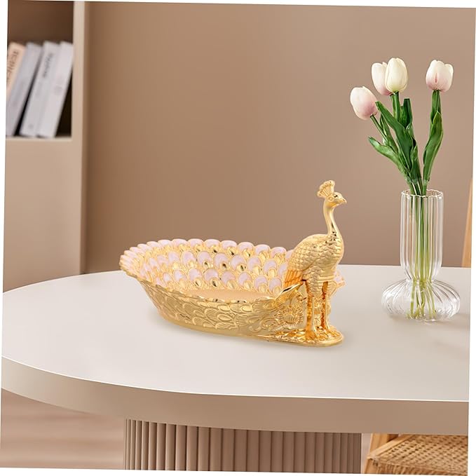 Metal Cake Serving Tray Fruit Plate Decorative Trays Metal Serving Plate Tea Party Platters White Storage
