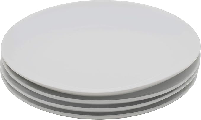Everyday White Coupe Set of 4 Salad Plates, 7.75 inch