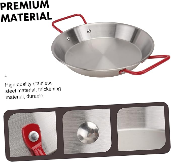 Silver Tray for Serving Platters Stainless Steel Seafood Pot Tray Classic Handles for Restaurant Hotel Family Dinners