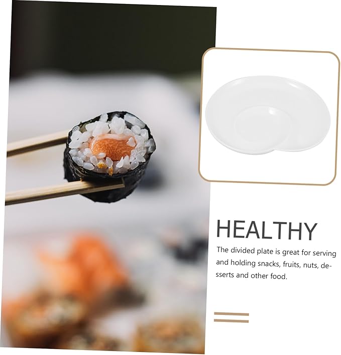 Serving Tray Ceramic Plate Dumpling Party Platter Dividers and Holder for Snacks