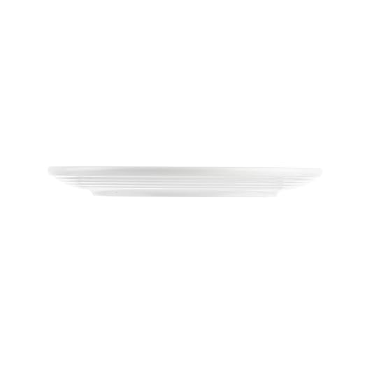 TableCraft 10515 Pulito Collection Side Plate, Melamine, 6" Round, White, Durable and Dishwasher Safe, Bread, Dessert and Appetizer Dish, Ceramic Look, Heat Safe to 212°F