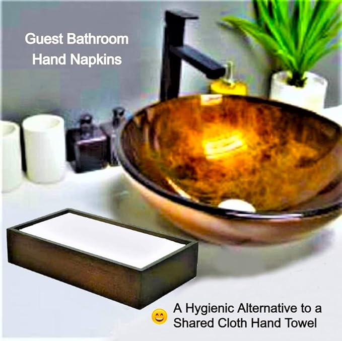 Linen Feel Disposable Guest Hand Towels for Bathroom | Luxury Single Use Cloth Like Dinner Napkins for Dining, Parties & Weddings | Dual Purpose, Soft, Absorbent & Lint-Free | 200 Ct - Made in USA