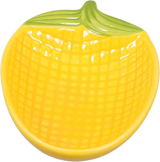 Ceramic Corn Dish for Dipping Sauce Appetizer Plate Unique Serving Tray