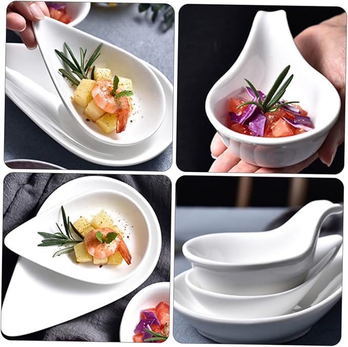 1pc Ceramic Sushi Bowl Porcelain Dipping Plate Seasonings Bowls Ceramic Sauce Cups Appetizer Plates Dip Bowls Fruit Bowl Dishes Seasoning Dish Tableware Ceramics White