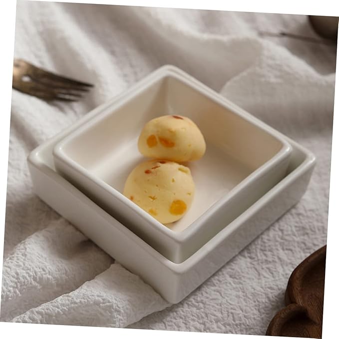 2pcs Seasoning Dishes Elegant Appetizer Plates Dessert Bowls for Home Restaurants and Parties for Sauces and Table Decor