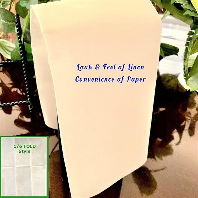 Linen Feel Disposable Guest Hand Towels for Bathroom | Luxury Single Use Cloth Like Dinner Napkins for Dining, Parties & Weddings | Dual Purpose, Soft, Absorbent & Lint-Free | 200 Ct - Made in USA