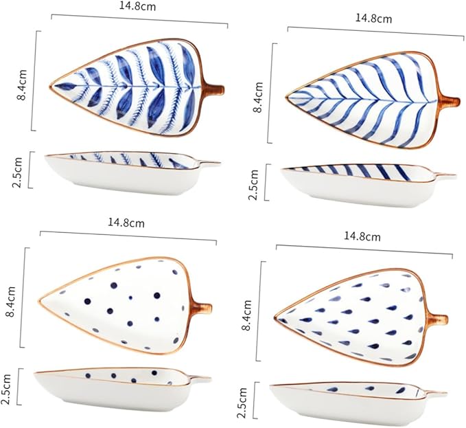Sosoport 3pcs Ceramic Mini Sauce Dish Set Colorful Glazed Kitchen Appetizer Plates Food Sauce Dishes for Entertaining Dishwasher Safe Random Style