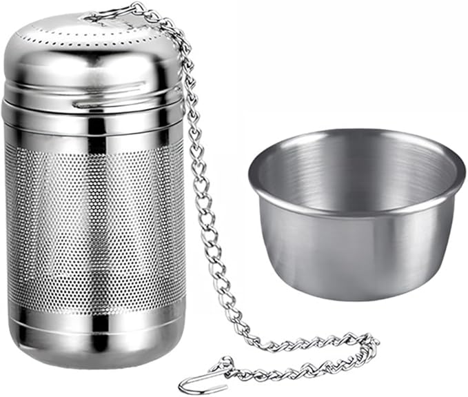 Tea Infuser For Loose Leaf Tea Drinkers, Extra Fine Mesh Tea Strainers 316 Stainless Steel, Tea Steeper, Tea Filter, Tea Diffuser For Rooibos/Black Tea/Herbs/Spices By Iruerti KTAD, 1.5*1.5*3.15'' (S)