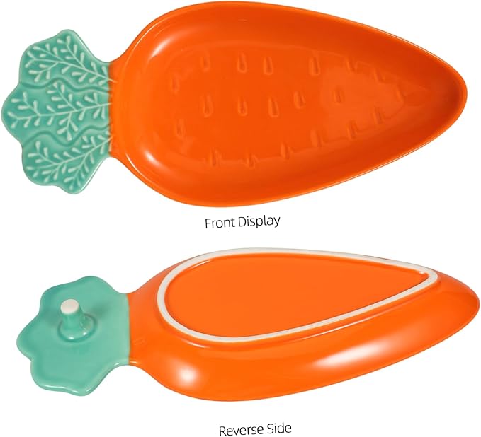 Carrot Shaped Dipping Plate Ceramic Soy Sauce Dish for Appetizers and Sushi Orange 7-inch Household Sauce Tray Convenient and Washable Restaurant Accessory
