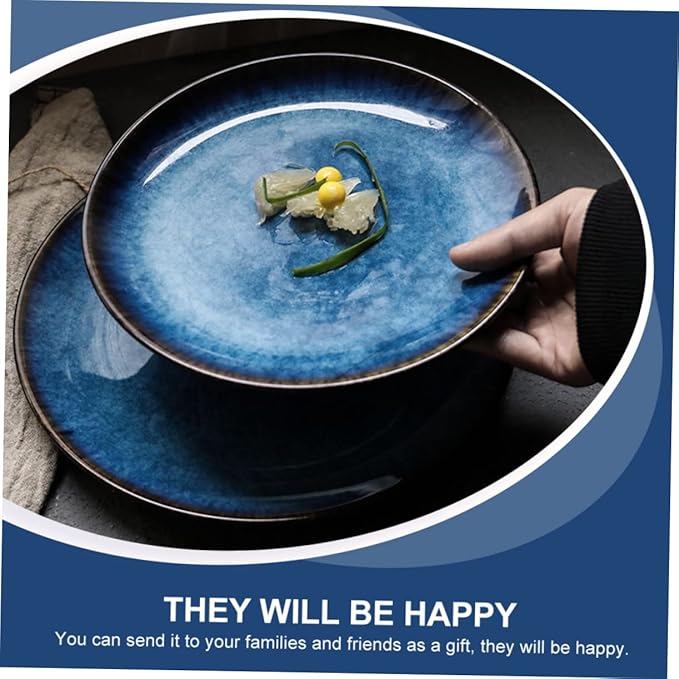 Fine Steak Plate Ceramic Serving Dish Snack Plate for Elegant Tableware Use