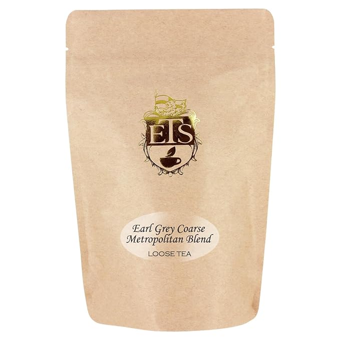 Earl Grey Tea | Loose Leaf Black Tea with Bergamot | Aromatic Blend of Chinese and Indian Teas | 4oz Resealable Pouch | Premium Tea Leaves | English Tea Tradition | Robust & Citrusy