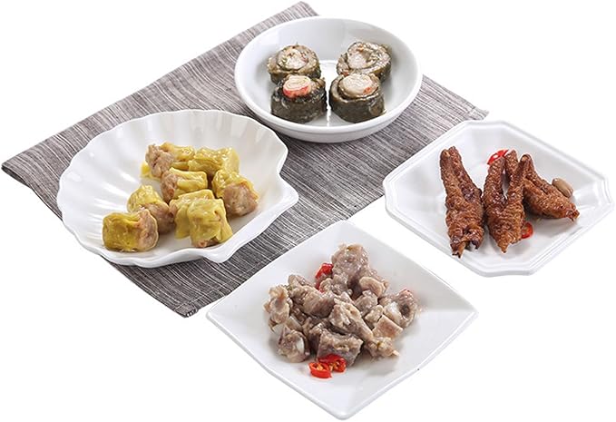 Plates 2-Pack Ceramic Dinner Plates Snack Plates Salad Plates Appetizer Plates Condiment Plates Dessert Fruit Plates Jewelry Plates Plate