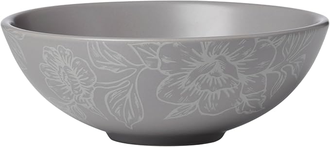 Oneida 897506 Roseto 12-Piece Dinnerware Set, Pumice, Grey