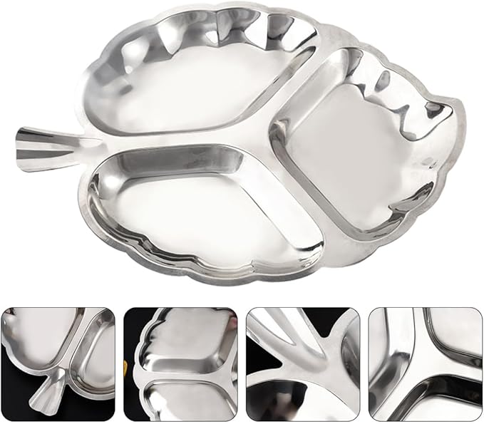 Retro Metal Dry Fruit Tray 34.5x25.7cm Vintage Iron Snack Plate Candy and Nut Storage Serving Tray for Kitchen and Party Use