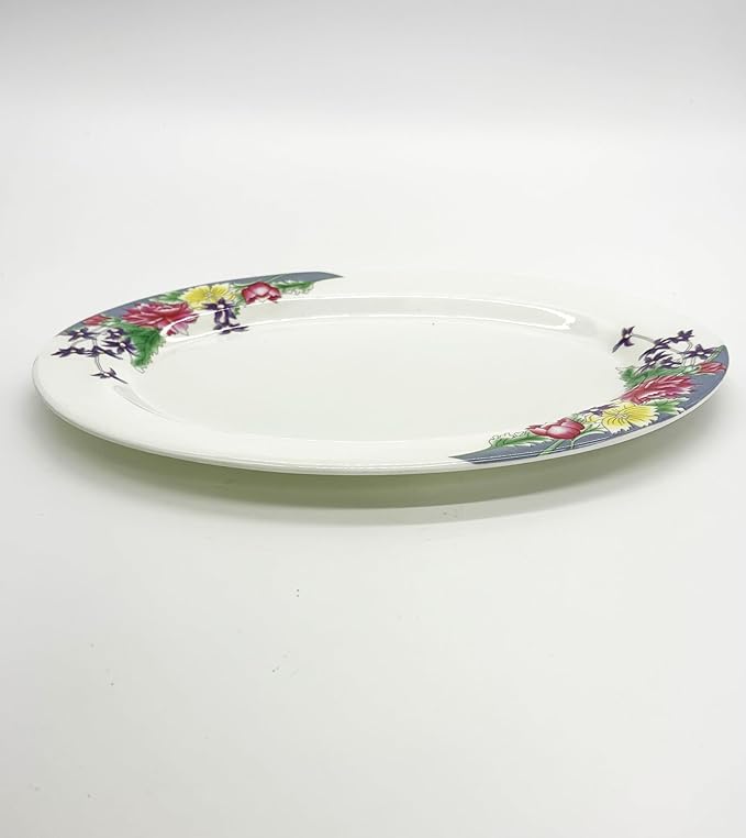 Mystic Romance Melamine 12-Piece Accent Plates, Lightweight Melamine Material (White)