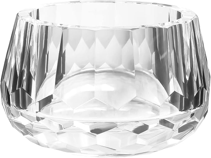 Crystal Candy Dish Tiny Hand-Cut Small Decorative Bowl W3.5 x H2.4 for Home Decor, Centerpieces