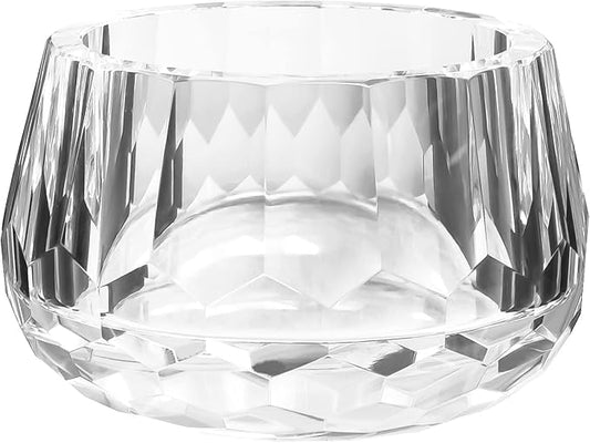 Crystal Candy Dish Tiny Hand-Cut Small Decorative Bowl W3.5 x H2.4 for Home Decor, Centerpieces