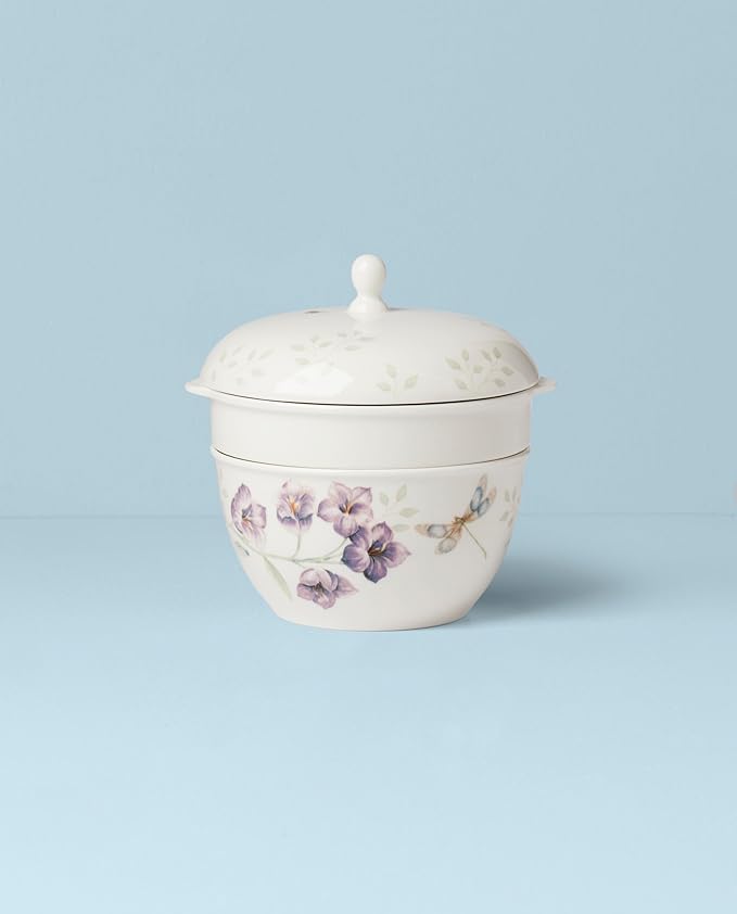Lenox Butterfly Meadow 3-Piece Stackable Bowl Set, 3.05 LB, Multi