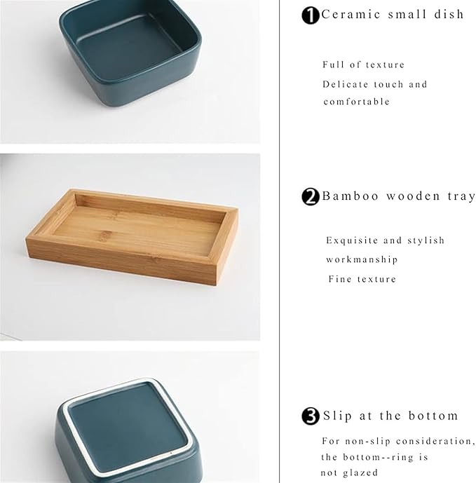 Sauce Dish 2pcs Snack Serving Platter with Tray Ceramic Fruit Appetizer Nuts Vinegar Serving Plate Sauce Dish for Home Party Restaurant(Two Compartments) Dipping Bowls (A)