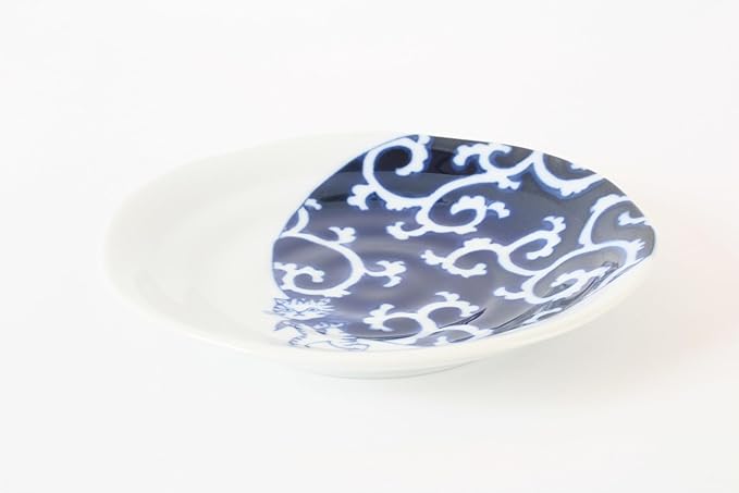 Mino ware Japanese Ceramics Pair Round Plate Japanese Cat (set of two) made in Japan GBS218 (Medium Flat, Furoshiki)