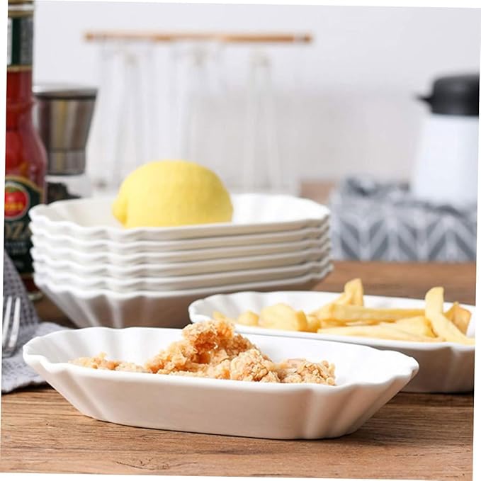 2pcs Multi-function Ceramic Bowls for Appetizers Snacks for Dried Fruits Nuts and More for Home Parties and Gatherings Dishwasher Safe Design