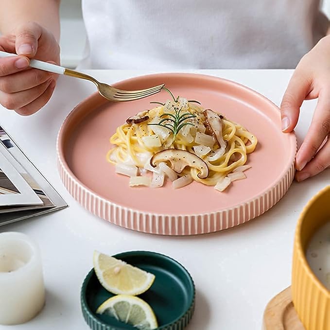Dinnerware Sets Dish Set,Creative Porcelain Tableware Set with Plates Bowls and Dish,Ceramic Dinner Set for Home Kitchen and Dinning,Microwave Dishwasher Safe (A 17pcs)
