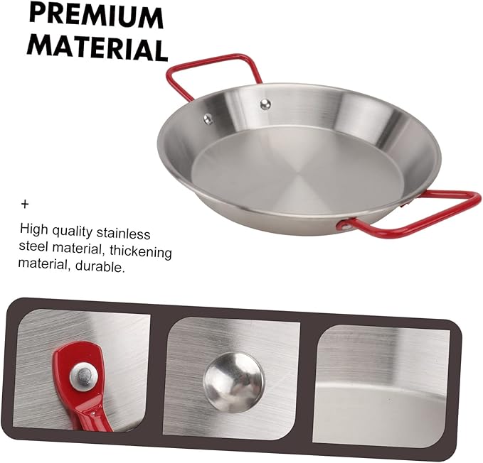 Luxshiny Classic Silver Serving Tray Handles Seafood Pot Tray for Family Dinners
