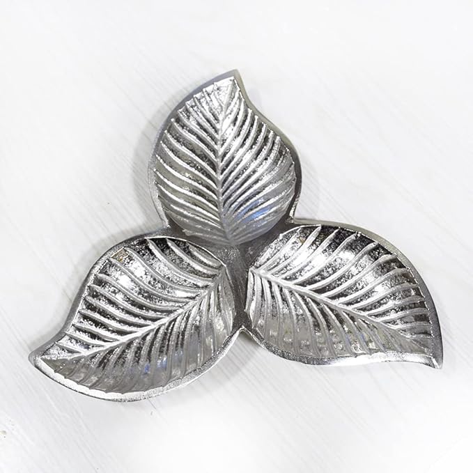 BBH Home's Handmade Silver Novelty Shaped Aluminium Tray 8.26 x 8.26 x 0.98 AMBBVK038AB2020