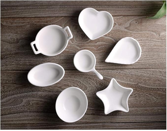 fruit dishCreative Japanese Dishes Ceramic Plate Household Dip Dish Cute-heart dish