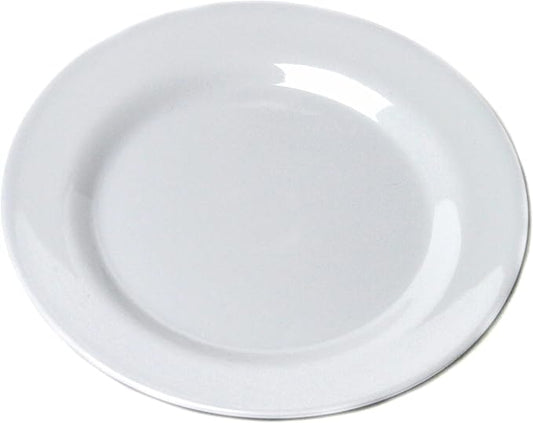 Chef Craft Classic Melamine Appetizer Plates, 8 inches in Diameter, White