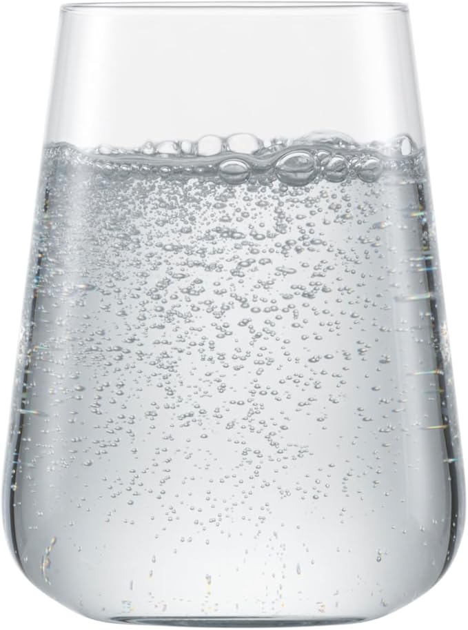Zwiesel Glas Vervino German-Made Crystal Glass, 16 Ounce Stemless Wine (Set of 4), Clear