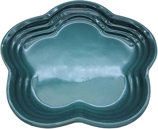 Sturdy Ceramics Small Plate Resists Stain Reduces Time Sturdy Serving Dishes for Daily Use Underglaze