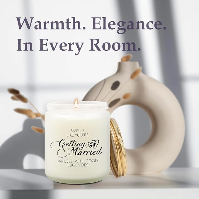 Wedding Gifts, Getting Married Candle, Mr and Mrs Gift, Engagement Gifts for Women Couples, Bridal Shower Gift for Bride Groom, Bride to Be, Smells Like You are Getting Married