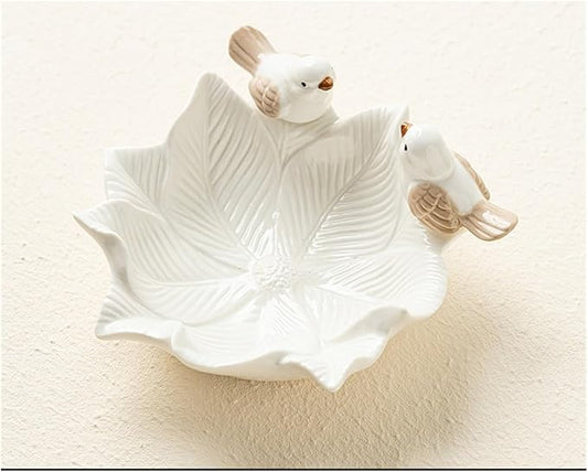 Appetizer Plates Jewelry Key Storage Tray Home Living Room Desktop Tray Ceramic Snack Plate Cheap Plates(B)