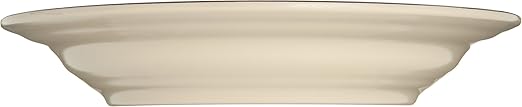Carlisle FoodService Products Mingle Resuable Plastic Bowl Rimmed Soup Bowl with Pottery Style for Home and Restaurant, Melamine, 28.5 Ounces, Fireball