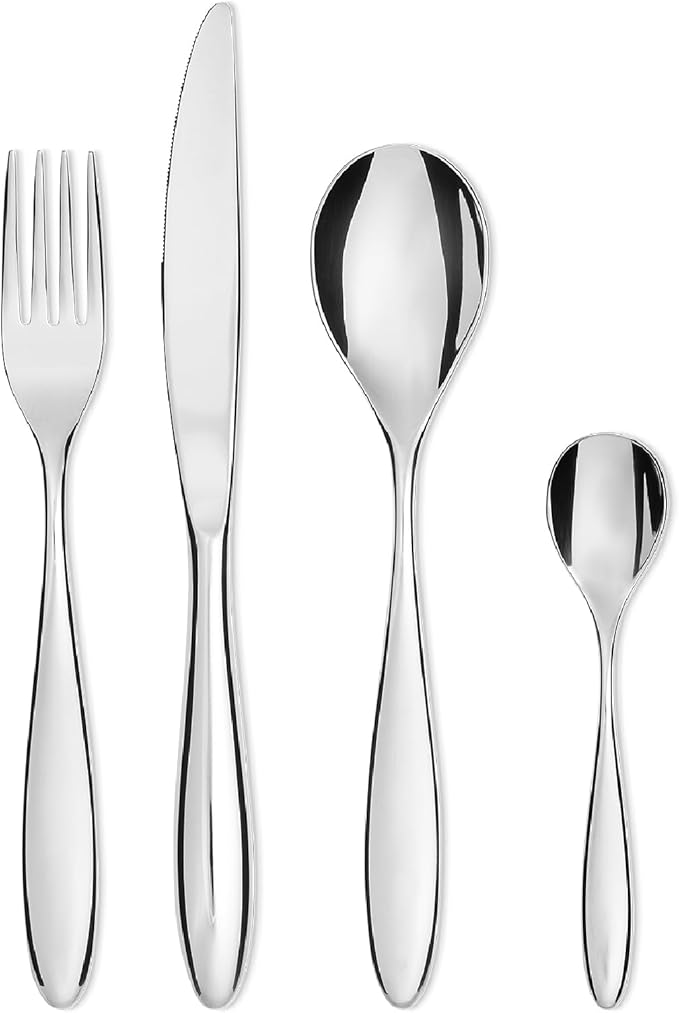 Alessi SG38S24M "Mami" 24 Piece Cutlery Gift Set, Silver