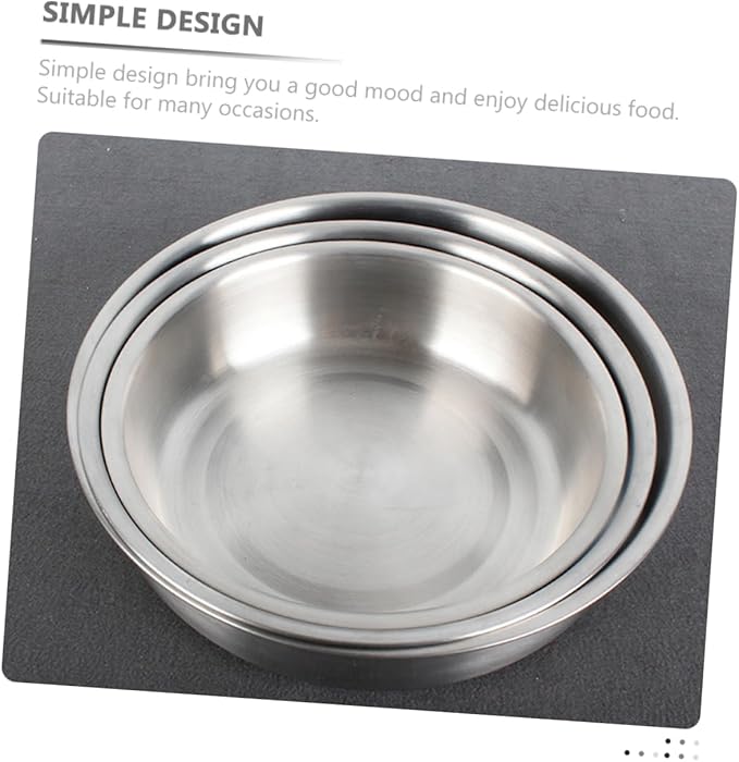 PRETYZOOM Stainless Steel Serving Tray Food Plate for Pasta Desserts Fruits Easy to Clean for Restaurants Buffets Parties