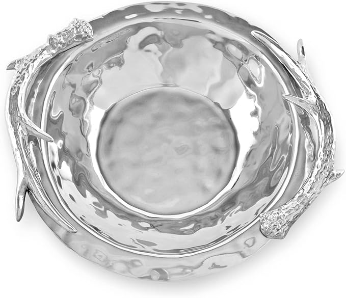 Beatriz Ball Large Western Antler Bowl, Metallic