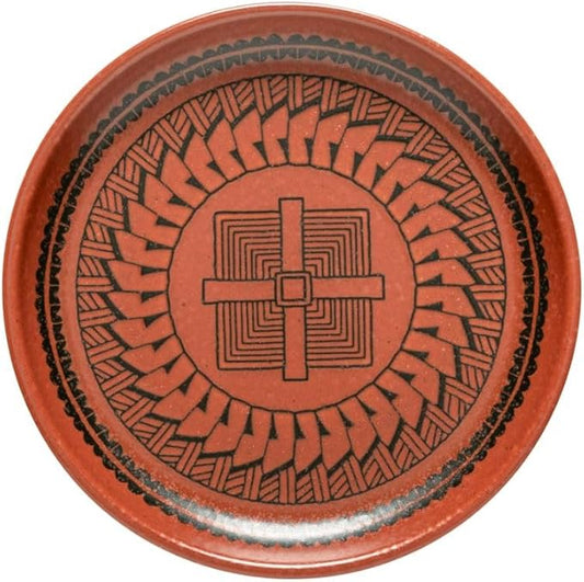 Casafina by Costa Nova Ceramic Appetizer Plate - Pacifica Collection, Aztec | Microwave & Dishwasher Safe Dinnerware | Food Safe Glazing | Restaurant Quality Serveware