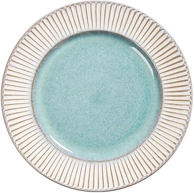 Dining Plates Simple And Creative Embossed Ceramic Western Steak Plate Tableware Dinner Plate