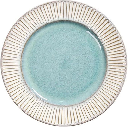 Dining Plates Simple And Creative Embossed Ceramic Western Steak Plate Tableware Dinner Plate