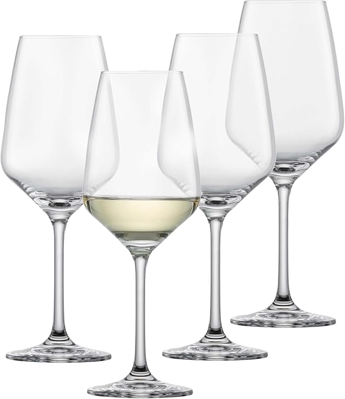 SCHOTT ZWIESEL Tulip White Wine Glass (Set of 4), Wine Glasses for White Wine, Dishwasher-Safe Tritan Crystal Glasses, Made in Germany (12 Ounce)