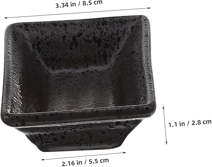 3pcs Japanese Style Ceramic Seasoning Dish Versatile Appetizer Plates for Dipping Sauce Condiments and Snacks Lightweight and Easy to Clean