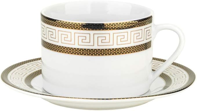 6485-57, 57 Pcs Fine Porcelain Dinnerware Set w/Antique Design, Bone China Ceramic Dinner Set for 8