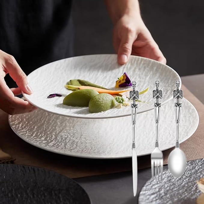 Stainless Steel Knife Flatware Tableware Design Modern Look Great Gifts For Halloween Easter and Christmas