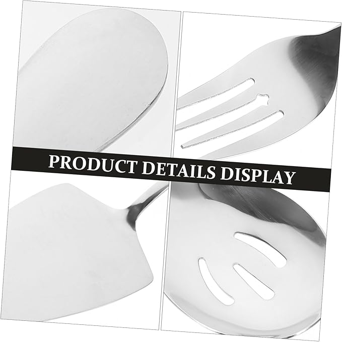 6-Piece Stainless Steel Cutlery Set Serving Spoons Forks and Ladles Heavy-Duty Utensils for Large Gatherings Dishwasher Safe for Parties and Events