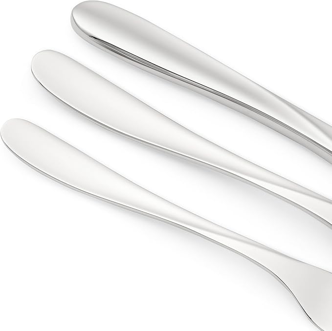 Spode Kit Kemp 20-Piece Cutlery Set | 18/10 Stainless Steel | Dishwasher Safe | Versatile Serving Flatware | Ideal for Appetizers, Desserts, Snacks | Perfect for Home & Gatherings