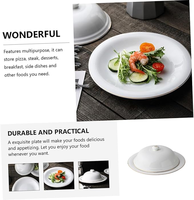 French Style Ceramic Plate Grilling Plate Serving Pasta Food Storage Steak Serving Tray