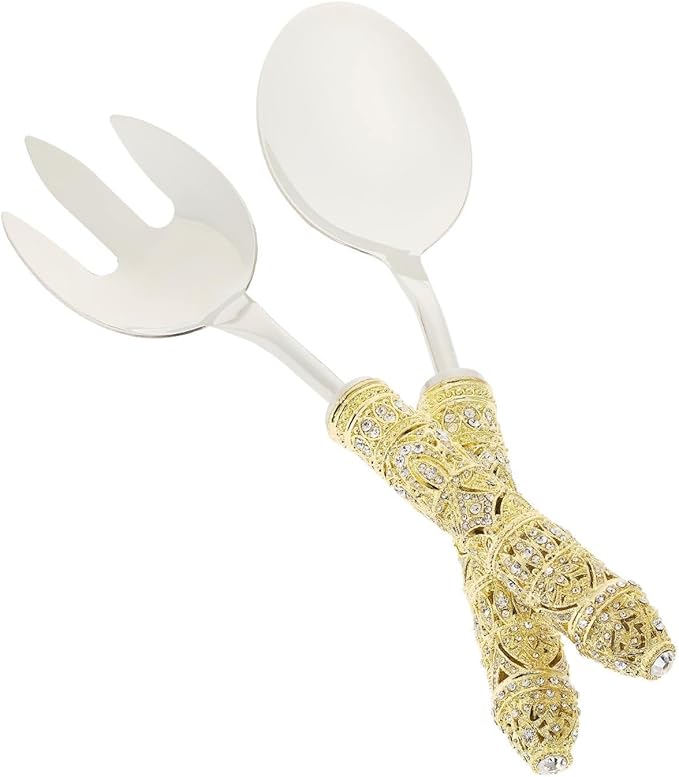 Olivia Riegel Gold Windsor Salad Serving Set - SA1002