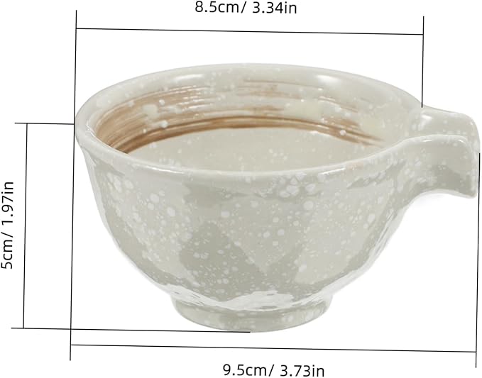 Japanese Style Ceramic Dipping Sauce Cup Mini Sauce Dish for Condiments Appetizers for Sushi and Small Plates 1 Piece